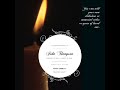 Funeral Memorial Video Template Design