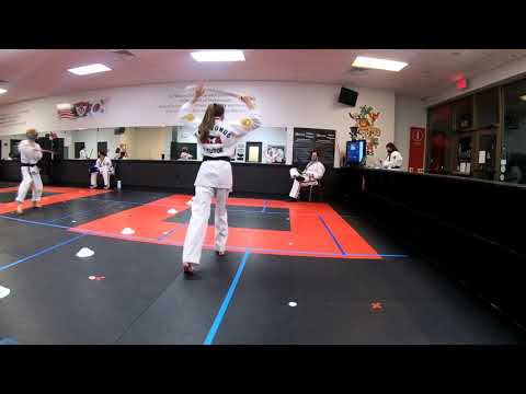 Katie 2nd Degree Black Belt Testing 12/2020