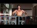 Bruce Lee practicing and expanding lat muscles | The Way of the Dragon