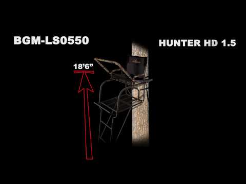 BIG GAME BGM-LS0550 18\' HUNTER LADDER STAND
