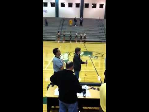 Miller Mottla Singing the National Anthem