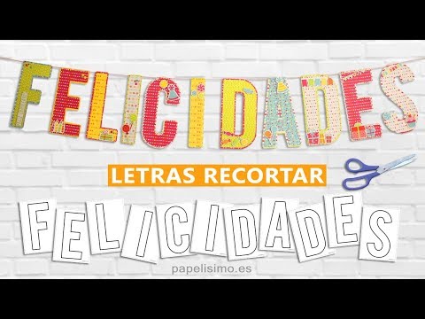 Moldes letras gratis: 26 plantillas para guirnaldas y letreros