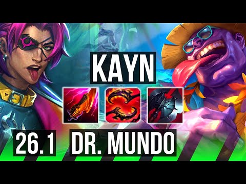 KAYN vs DR. MUNDO (JGL) | 55K damage | KR Master | 26.1