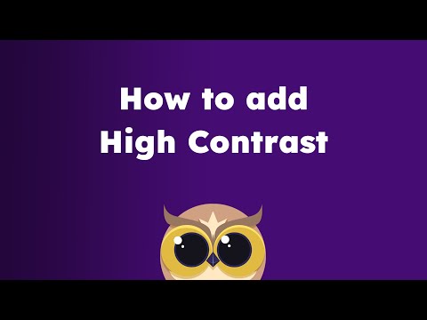 How to use High Contrast Themes