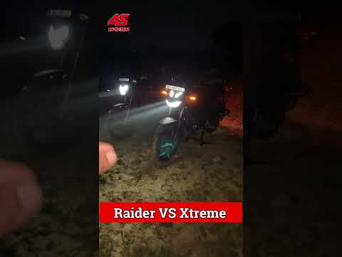 2025 Hero Xtreme 125R VS TVS Raider 125 Headlight | 2025 Xtreme 125R VS TVS Raider - Headlight Test