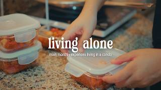 living alone in the philippines | my main monthly expenses living in a condo