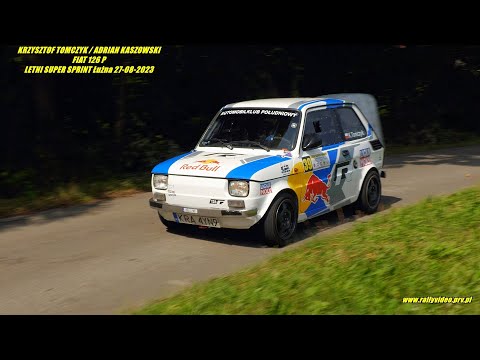 KRZYSZTOF TOMCZYK / ADRIAN KASZOWSKI - FIAT 126 P - LETNI SUPER SPRINT Łużna 27-08-2023