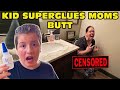 Kid Temper Tantrum Super Glues Mom S Butt To Toilet Seat Superglue Prank Gone Wrong Original