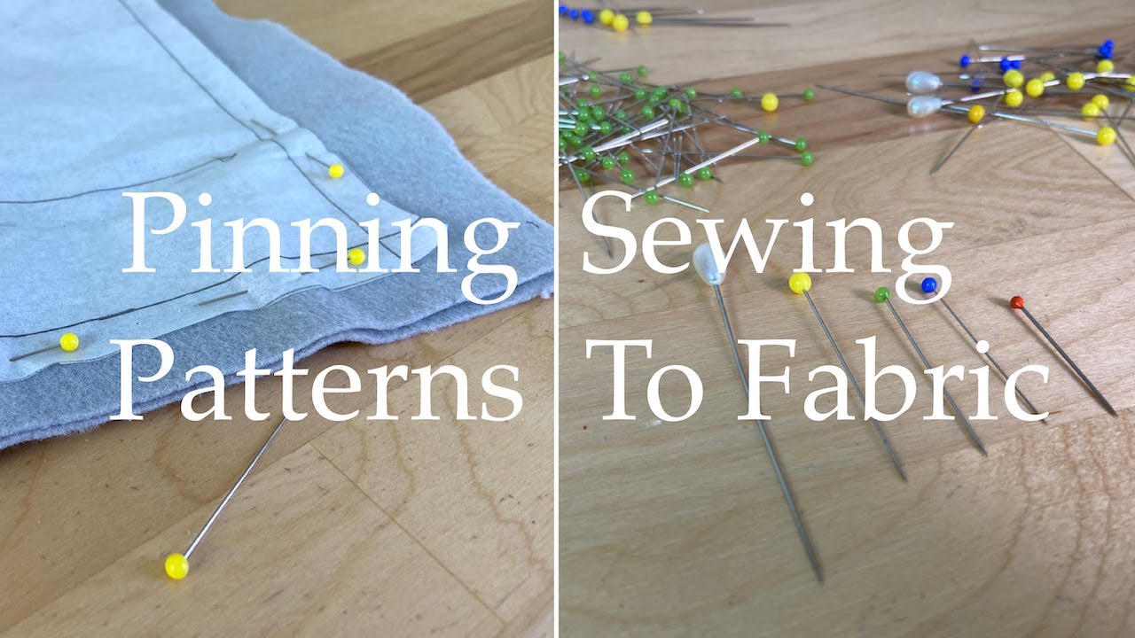 How To Pin Sewing Patterns To Fabric