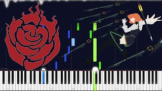 RWBY // Cold (Volume 3 Credits) | LyricWulf Piano Tutorial on Synthesia