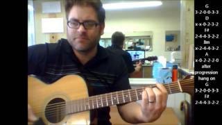 How to play "One Headlight" by The Wallflowers on acoustic guitar