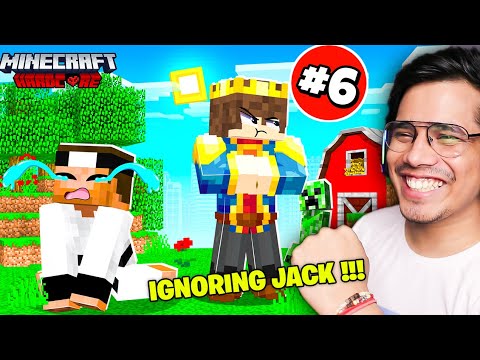 IGNORING JACK FOR 24Hrs In Minecraft HARDCORE😰 *GONE WRONG*