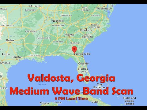 Valdosta, GA AM Bandscan - Broadcast radio on medium wave