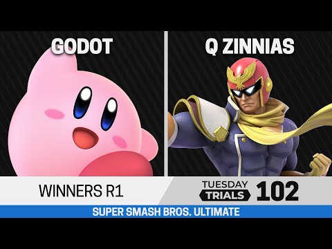Tuesday Trials 102 SSBU Winners R1 - Godot (Kirby) vs Q Zinnias (Captain Falcon)