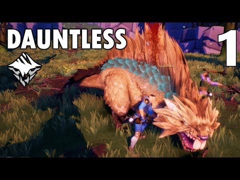 [1] Gnashers and Shrikes! (Let's Play Dauntless Multiplayer Beta)