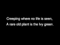 The Ivy Green Poem