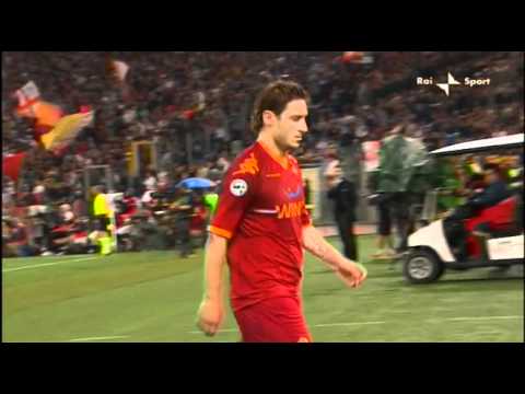 Coppa Italia - Roma vs Inter 0-1, Cartellino Russo di Totti