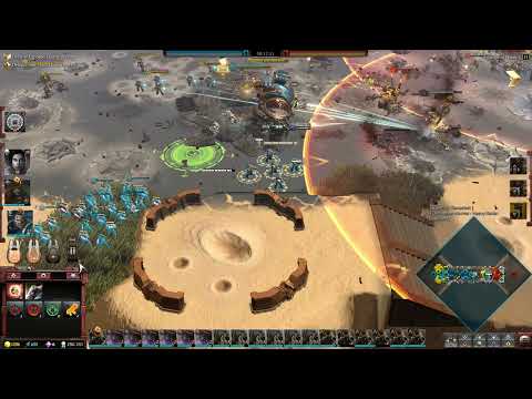 Space marines vs Orks Hard AI 3v3 ,Fast Pushing - Tactics Control Warhammer 40k : Dawn of War III