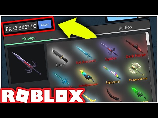How To Get Free Exotics In Roblox Assassin 2019 - roblox assassin poke knife codes youtube
