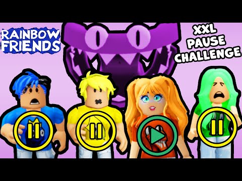 XXL Pause Challenge mit Kaan, Dania, Lena & Tom bei Rainbow Friends Chapter 2!
