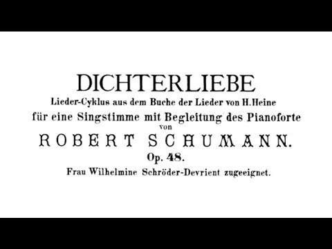 R.Schumann - Dichterliebe ( F.wunderlich ) complete Score