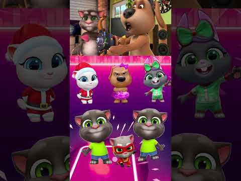 Talking Tom 🆚 Talking Angela 🆚 Talking Ben Monster Transformation - #coffindance #tileshop #shorts