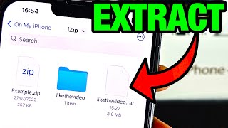 How To Extract Rar Files on iPhone iOS 17