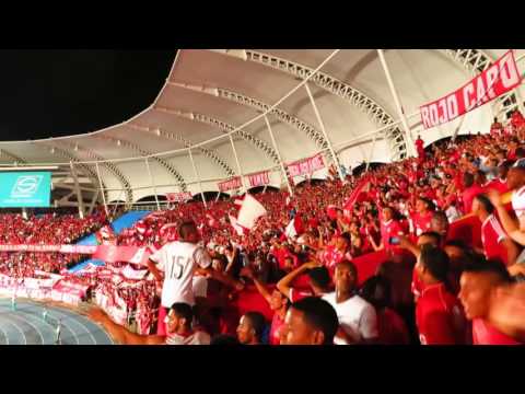 "VÃDEO  CANTO LA POPULAR ES UN CARNAVAL BRS  ENTRADA DE BOMBOS Y BANDERAS" Barra: Baron Rojo Sur • Club: América de Cáli