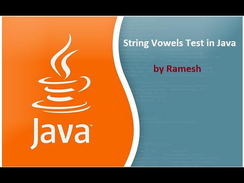 JAVA FAQ # 98 || How to test String Vowels in Java?