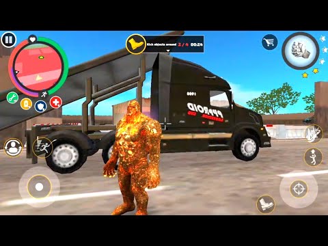 Mutant giant rope hero vice town new game | Mutant giant attack on military camp | Android gameplay