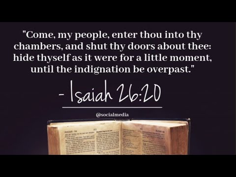 Hablo ahora para prepararme para la cosecha. Prepara tu corazón para entrar en tus aposentos.