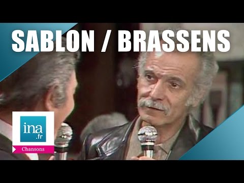 Jean Sablon et Georges Brassens "Mon village au clair de lune" | Archive INA