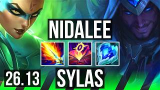 NIDALEE vs SYLAS (JGL) | Good KDA: 16/1/8 | EUW Challenger | 26.13