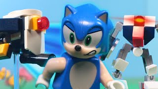 LEGO Sonic vs  G.U.N. Robots Stop Motion (Set 77001)