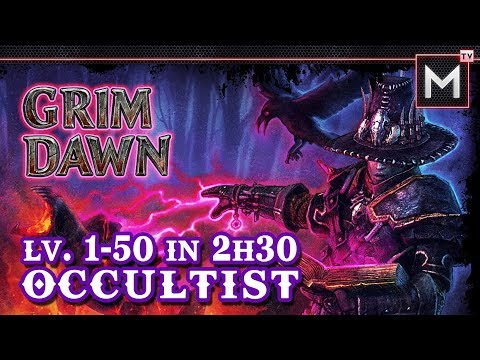Occultist Leveling 1 to 50 In 2Hrs - Grim Dawn AoM