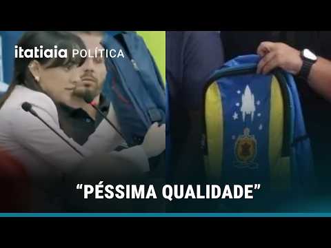 COMPRA DE MOCHILAS É CRITICADA POR VEREADORA EM NOVA SERRANA, NO CENTRO OESTE DE MG