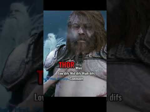 Thor (GOW) VS Thor ( MCU ) and Kratos