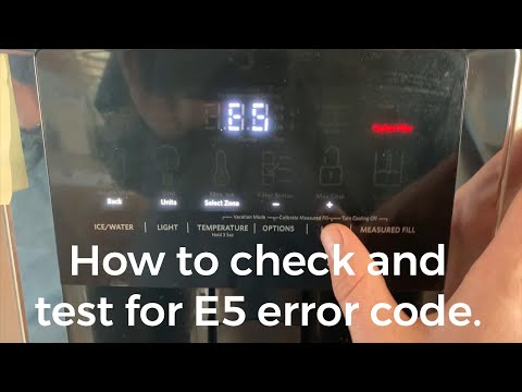 Kitchen Aid Refrigerator Not making ice.  E5 Error code.