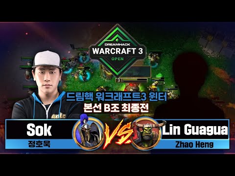 Sok (H) vs Lin Guagua (O) 드림핵 워크래프트3 오픈 겨울시즌 16강 B조 최종전 - Warcraft3