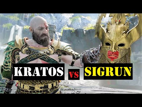 New Defeat Sigrun Valkyrie Queen (GOD VS QUEEN) Valkyrie Favor - God of War 2018 Boss Fight