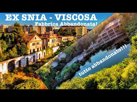 Visite de l'usine abandonnée Ex SNIA Viscosa à Rome
