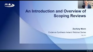 An Introduction and Overview of Scoping Reviews - Assoc. Professor Zachary Munn