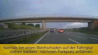 preview picture of video 'A1: EXTREME GEFAHR! Stehende Fahrzeuge (09.06.2014)'