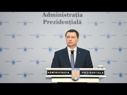 Declaratie de presa sustinuta de Consilierul Prezidential Cosmin Marinescu