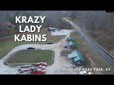 Krazy Lady Kabins at Rush Off-Road, Rush, Kentucky - Trailside cabins Promo