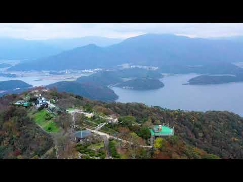 ドローン空撮：レインボーライン山頂公園(福井県美浜町,三方町)
