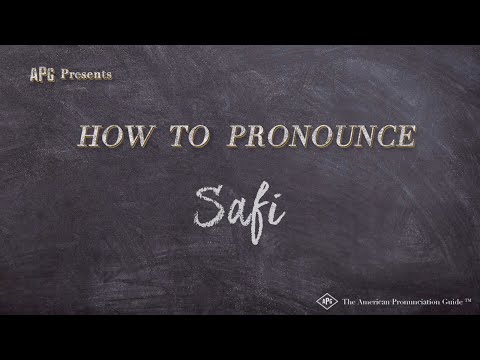 How to Pronounce Safi (Real Life Examples!)