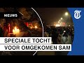 Honderden bijeen voor herdenking 'rustige, lieve jongen' Sam