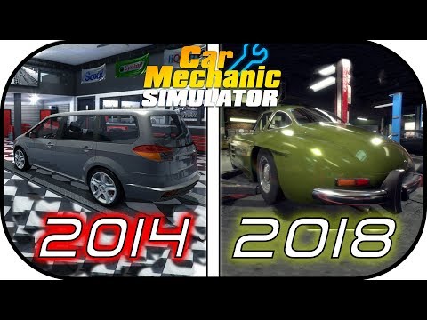 EVOLUTION of CAR MECHANIC SIMULATOR games (2014 vs 2015 vs 2018) video game graphic