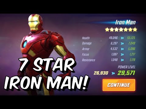 7 Star Iron Man Unlock, Rank Up & Gameplay! - Marvel Strike Force